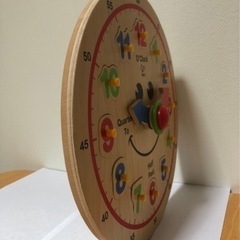 Hape 知育玩具　時計パズルの画像