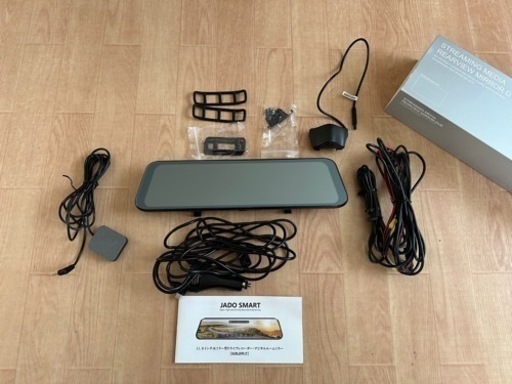 JADO ドライブレコーダー ミラー型 4K録画 隠し配線デザイン 12インチ 前後カメラ 全方位バックガイド線調整可 Type-C電源ポート 2160P UHD 大画面 GPS搭載 WDR超暗視機能 170°超広角 タッチパネル 右ハンドル仕様 Sony415センサー 超暗視機能 スピード違反監視機能 タイムラプス録画 LED信号対応 地デジ干渉対策 日本語取扱説明書付 32GBSDカード付き G100