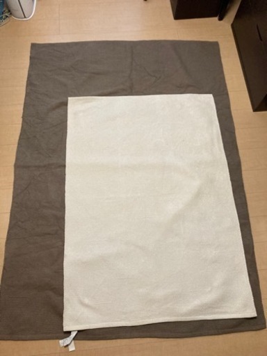 無印良品／インド綿ラグ100×140（ホワイト）