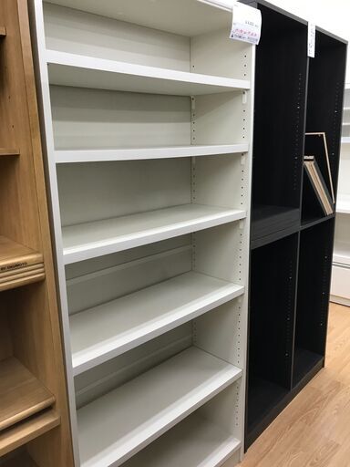 ★ジモティ割あり★  収納棚 ホワイト H180×W79×D30 クリーニング済み KJ2232