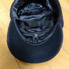 黒色　ワークキャップの画像