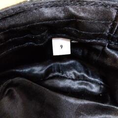 黒色　ワークキャップの画像