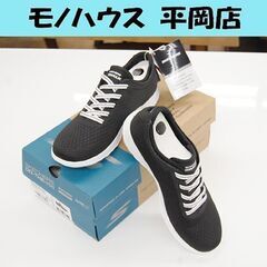新品 レディース スニーカー 22.5cm 黒 スケッチャーズ ...