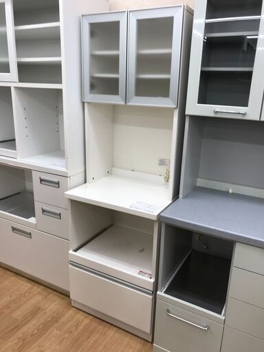 ★ジモティ割あり★ ニトリ 食器棚 ホワイト H180×W59×D51 クリーニング済み KJ2235