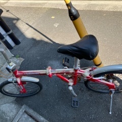 ジャンク品　サカモトテクノ　カリブーライト　折りたたみ自転車