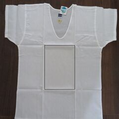 男性用 クレープ アンダーシャツ 綿100％ Lの画像