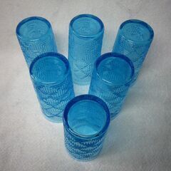 アデリア　昭和レトロ　ガラスコップ(６客)の画像