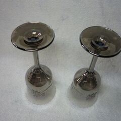 脚付きペアグラス の画像