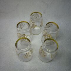 昭和レトロ　ガラスコップの画像