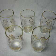 昭和レトロ　ガラスコップの画像