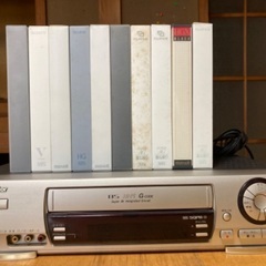 【無料】ＶＨＳビデオデッキと録画済テープをセットで差し上げます