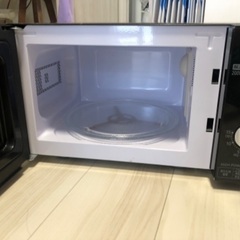 IRIS OHYAMA 電子レンジ　黒の画像