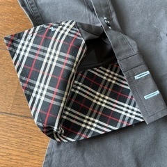 バーバリーブラックレーベル☆ミリタリー長袖シャツの画像