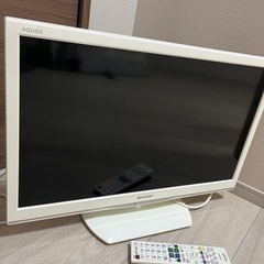 シャープ 24インチ液晶テレビ AQUOS LC-24K20 2015年製の画像