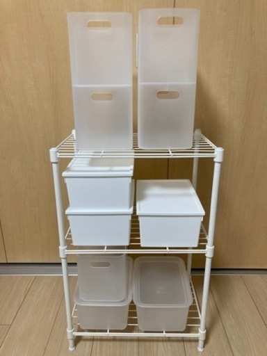 ラック  収納ケース10点セット売り