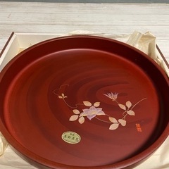 【未使用】約33センチ　マルセイアート　漆器　お盆