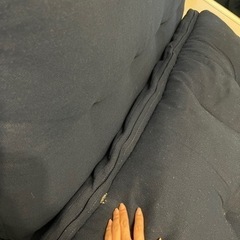 ソファー ネイビー ニトリの画像