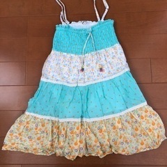 【超〜お洒落可愛い☆】大人気キャミソールワンピース　120センチ