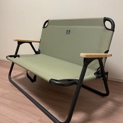 無料でお譲りします！！　QUICKCAMP 折り畳み式アウトドアベンチ　カーキ色の画像