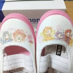 【新品】15cm サンリオ 子供靴 スクール・上履き ピンクの画像