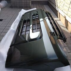 エブリイDA17W フロントバンパー　クールカーキ 引取り限定(大阪) エブリイ バン フロントバンパー 新車外し クールカーキパール