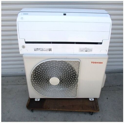 【高年式　動作良好】TOSHIBA　ルームエアコン　RAS-J562DTKS(W)　2022年製　主に18畳用　5.6kw　3ヵ月保証　リモコン付き　プラズマ空清