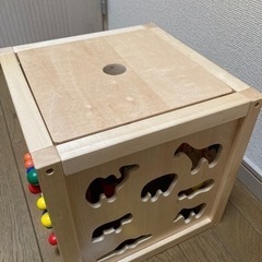 エドインター [森のあそび箱] 木のおもちゃ 木製　ビーズコースター 知育玩具 1歳の画像