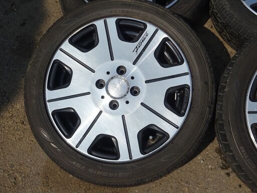 アルミホイール＆タイヤ　15×5.0J　OFF45　４×100　165/55R15　引き取り限定