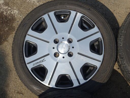 アルミホイール＆タイヤ　15×5.0J　OFF45　４×100　165/55R15　引き取り限定