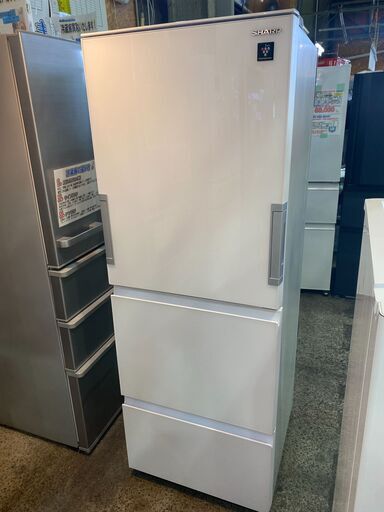 【愛品館市原店】SHARP 2018年製 356L 3ドア冷蔵庫 SJ-GW36D-W【愛市IR015609-104】