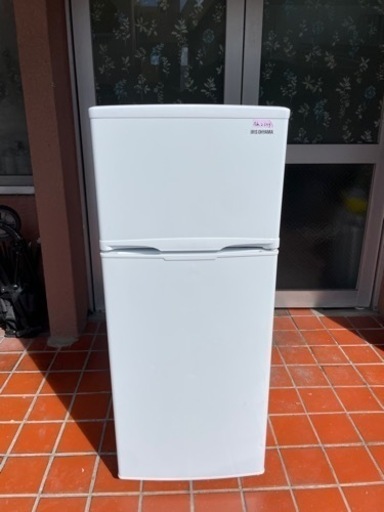 【緊急値下げしました】アイリスオーヤマ 冷蔵庫 118L 2ドア 右開き 20年製 温度調節7段階 静音 メーカー ホワイト AF118-W No2399