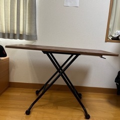 ニトリ　昇降センターテーブル　ライザN MBR/BK リビング　ダイニングの画像