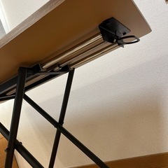 ニトリ　昇降センターテーブル　ライザN MBR/BK リビング　ダイニングの画像