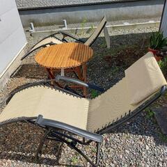 アウトドア　折り畳み椅子　折り畳みテーブル　無料にて