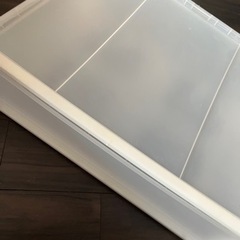 差し上げます！MUJI クリア衣装ケース