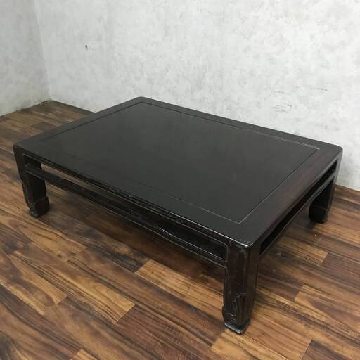 WY3/42 座卓 テーブル ちゃぶ台 木製 長方形 和室 和家具 中古家具 昭和レトロ ローテーブル W105×D74×H34cm ★直接引き取り歓迎■