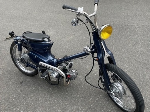 スーパーカブ90 ショップ フルカスタム ラットスタイル ジョッキーシフト フレーム13cmロング