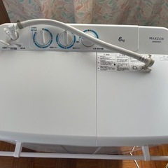 MAXZEN 2槽式洗濯機 2022年製　中古