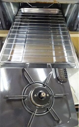 ガステーブル LPガス 2017年製 幅59cm 水なし片面焼き Paloma PA-N41B-L 左強火 ガスコンロ ガス台 パロマ
