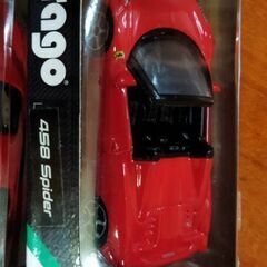 未使用、2台セット、buragoブラゴFERRARIフェラーリスパイダー458 Spider 、フェラーリF12 ベルリネッタ Ferrari F12 Berlinettaミニカー 1/64ビラーゴの画像