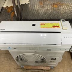 K04303　2019年製　シャープ　中古エアコン　主に6畳用　冷房能力　2.2KW ／ 暖房能力　2.5KW