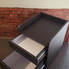 【ニトリ】ワゴン(ザッキー 40 DBR)の画像