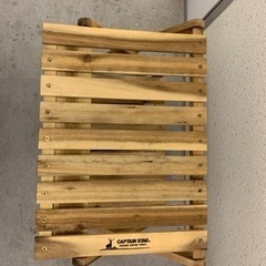 木製　3段ラック　キャンプの画像