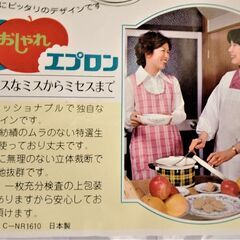 【未使用ですが昭和レトロ】和装エプロン♪割烹着の画像