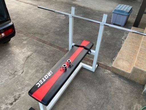 ベンチとバーベルのセット 引き取り限定