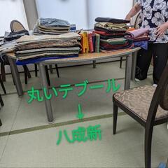 店舗オフィス用丸い大きいテーブルの画像