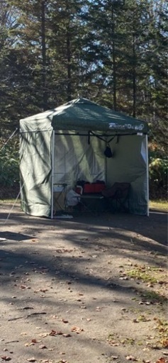 (商談中)FIELDOOR 組立て簡単!! ワンタッチタープテント スチールフレーム 2.0m(オプション多数！)