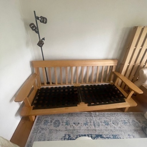 ソファー　木製フレーム　お値下げ相談ください！