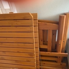 木製ベッド(スノコタイプ)の画像