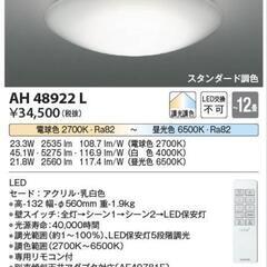 【ほぼ未使用】LEDシーリングライト コイズミ１２畳用